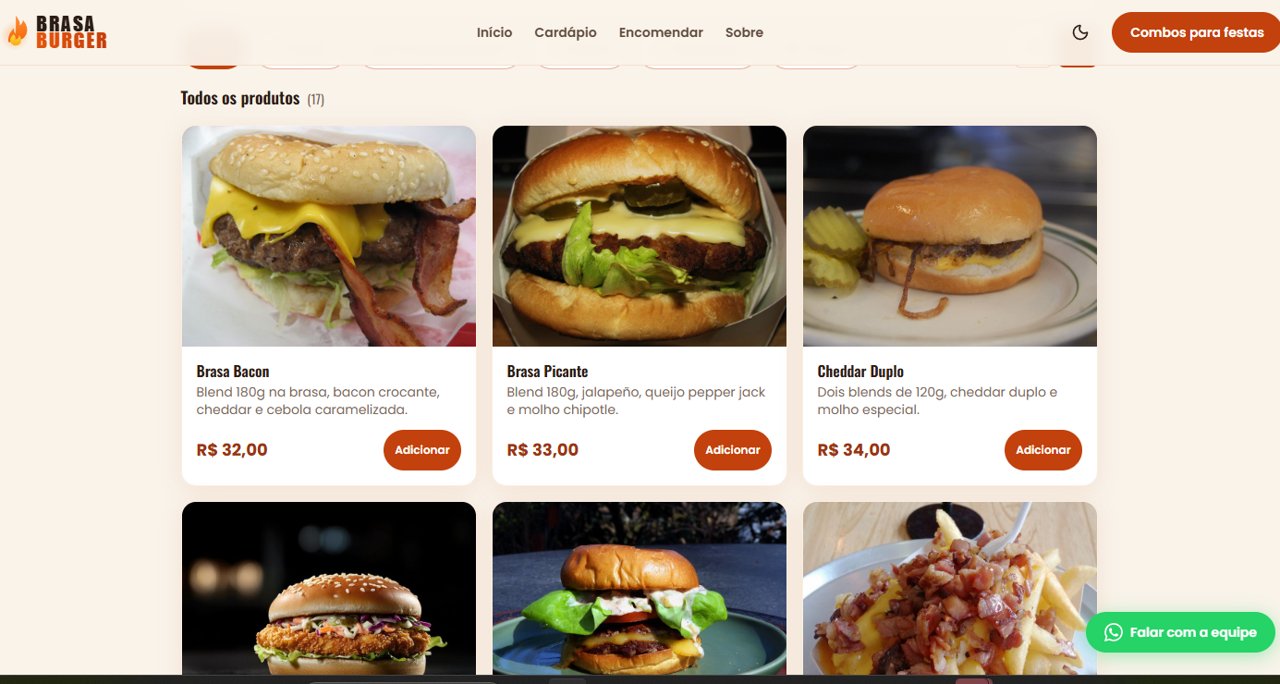 Demo da loja completa da hamburgueria em funcionamento